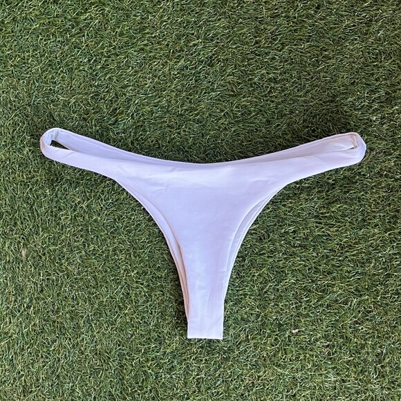Ark Swimwear White Brazilian Bikini Bottom - Picture 2 of 3